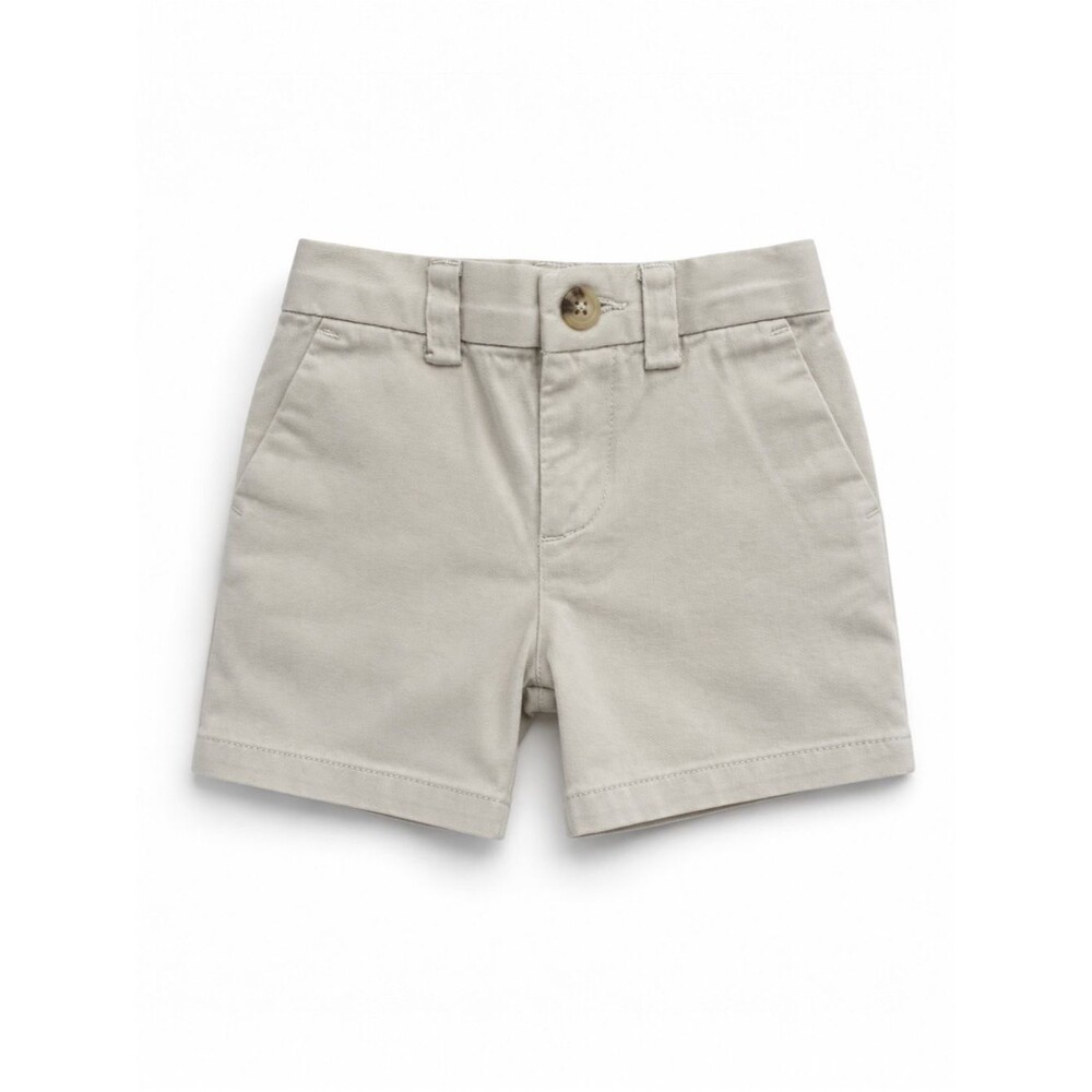 Ralph Lauren Baby Stretch Chino Shorts Sand 12M Classic Preppy Summer Minimal